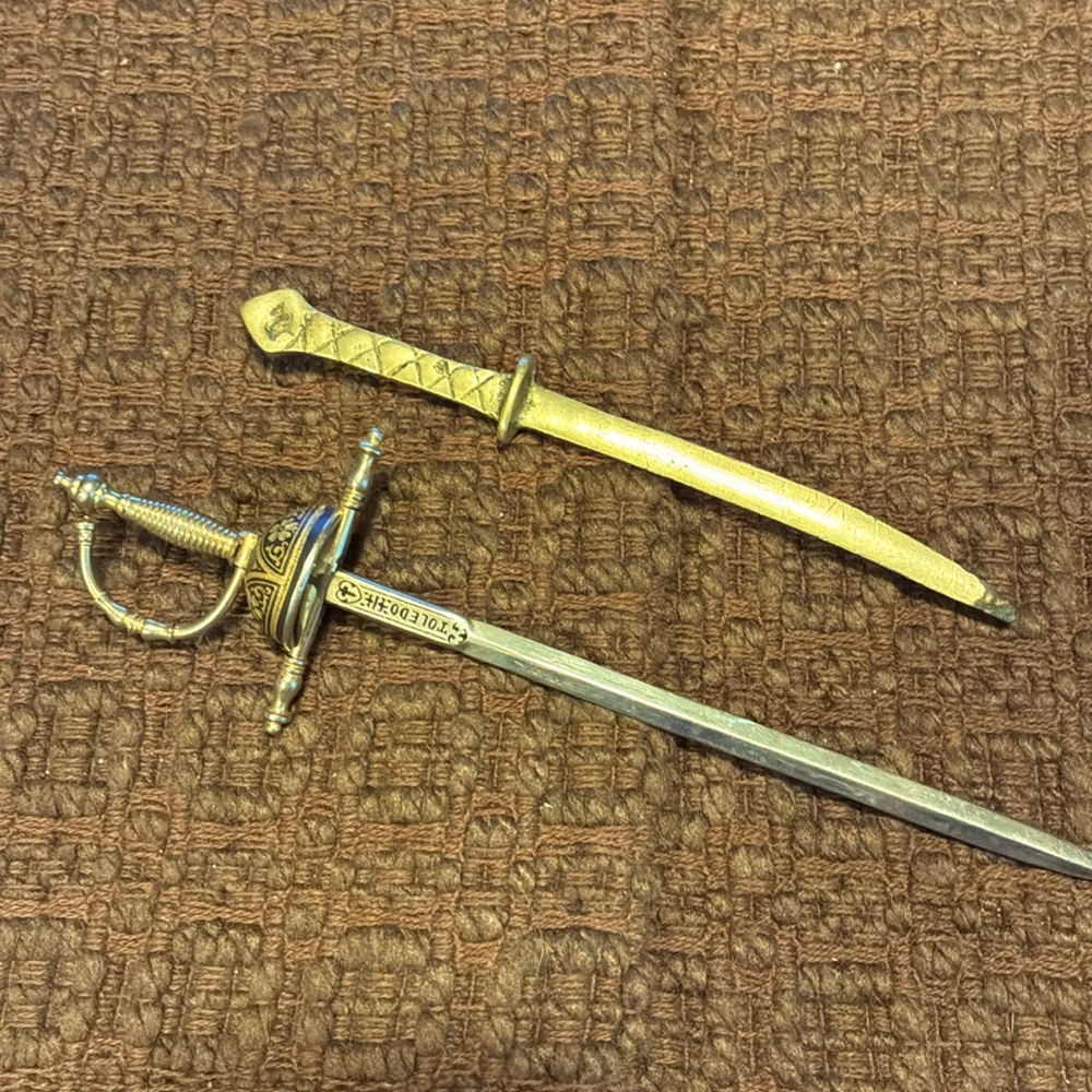 Two Letter Openers Toledo Spain Cloisonné